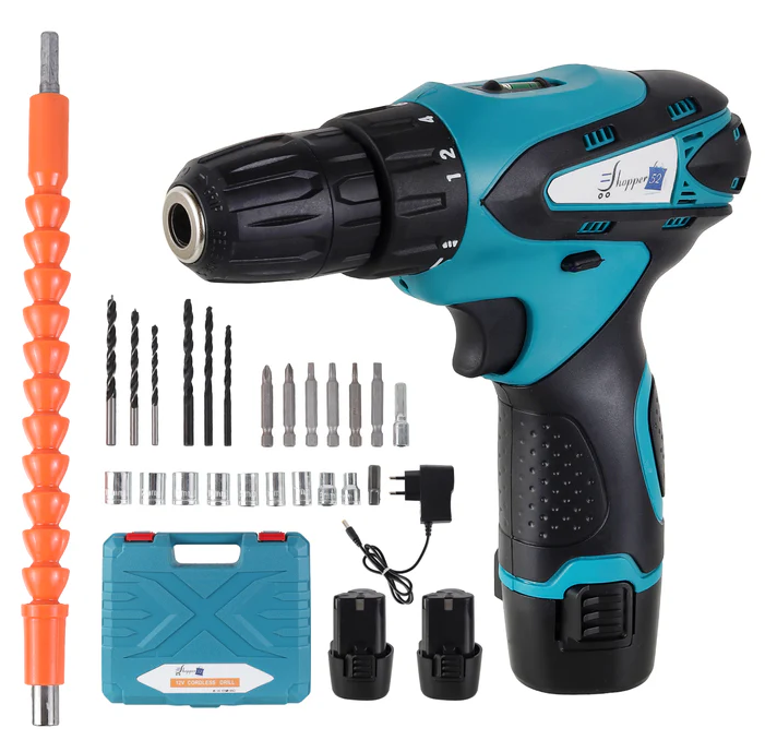 Aparafusadora com 2 Baterias c/acessórios